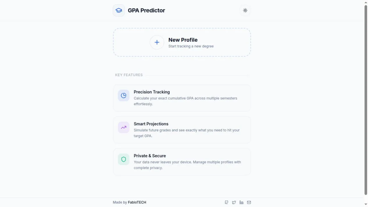 CGPA Calculator website preview