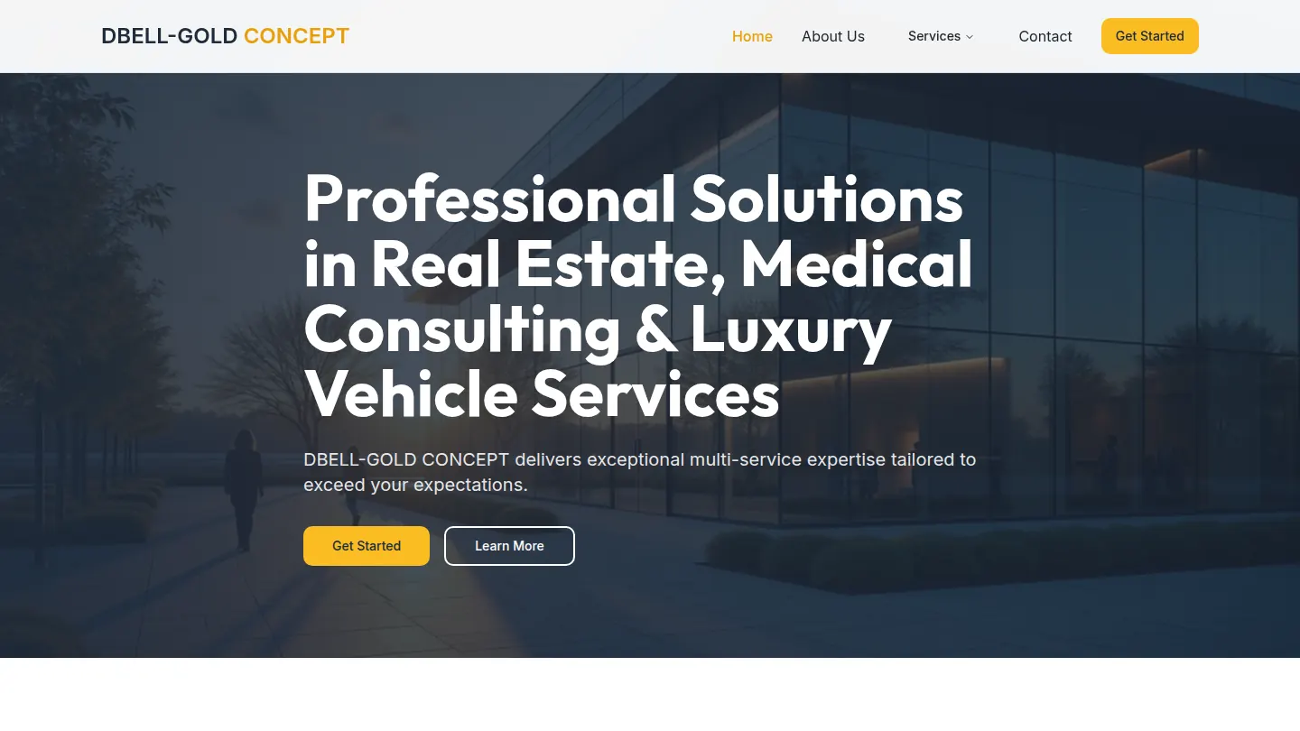 D'Bell Concept website preview