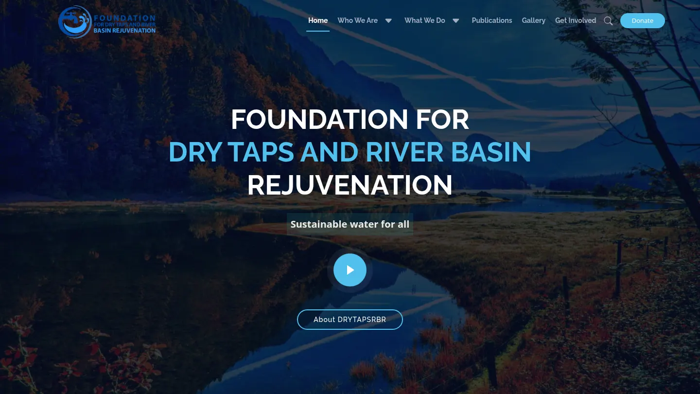 Drytaps NGO website preview